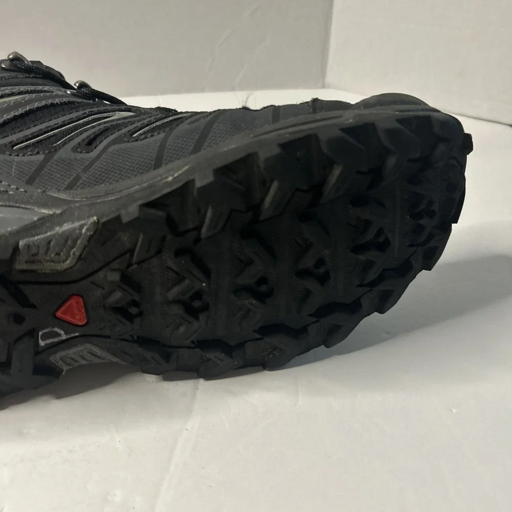 Salomon X Ultra Mid 2 Ortholite Contagrip  Gore-Tex Boots Black Mens US 8.5